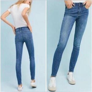 Anthropologie Pilcro High Rise Denim Legging Jeans Stretch Size 30